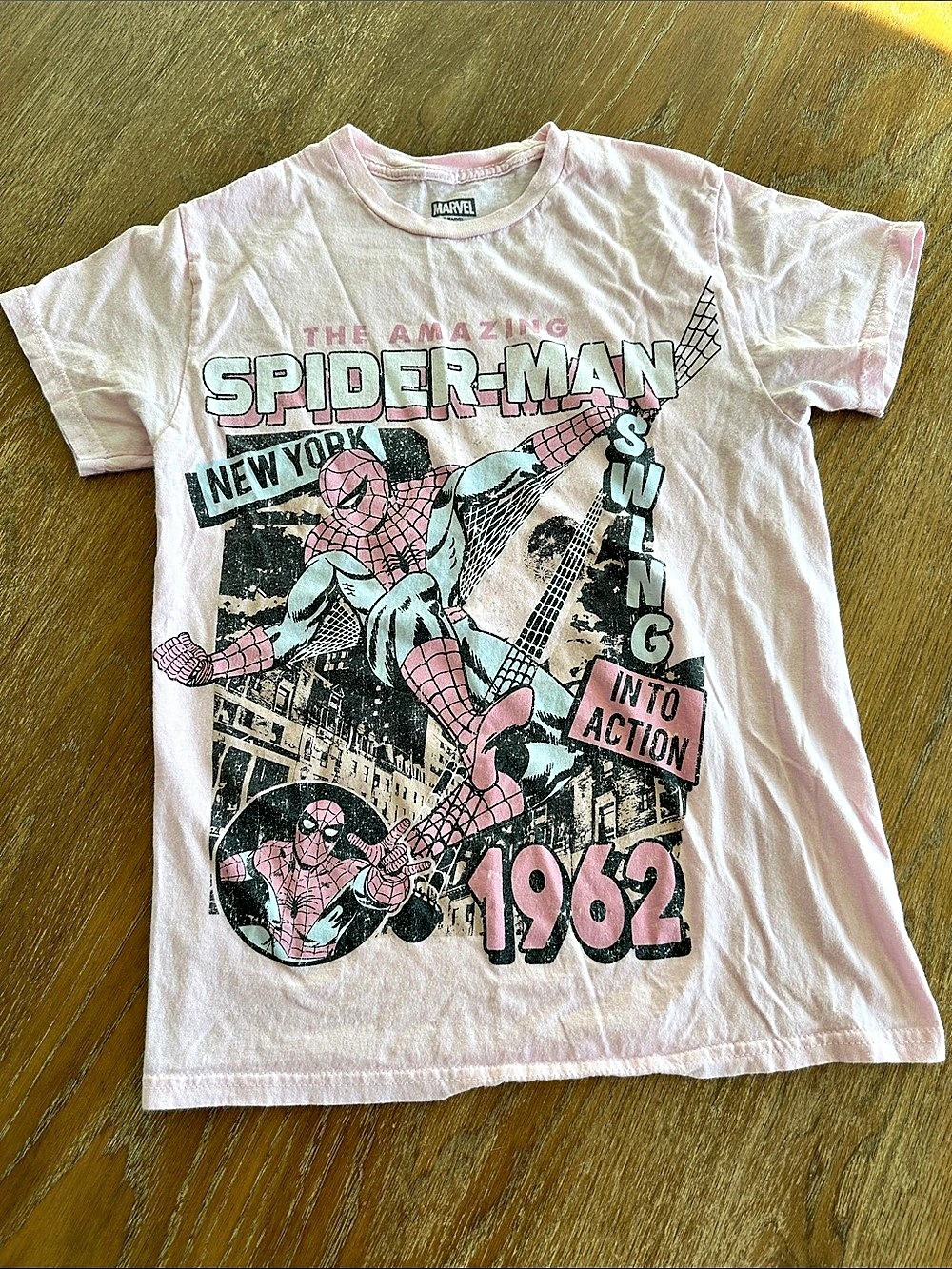 Marvel Spider-Man Graphic Tee in Pink
Small